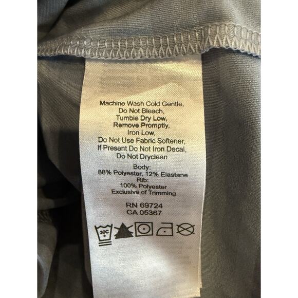 Columbia Mens Gray 1/4 Button Polo Striped Short Sleeve Shirt Size S XM0069 - Picture 6 of 9